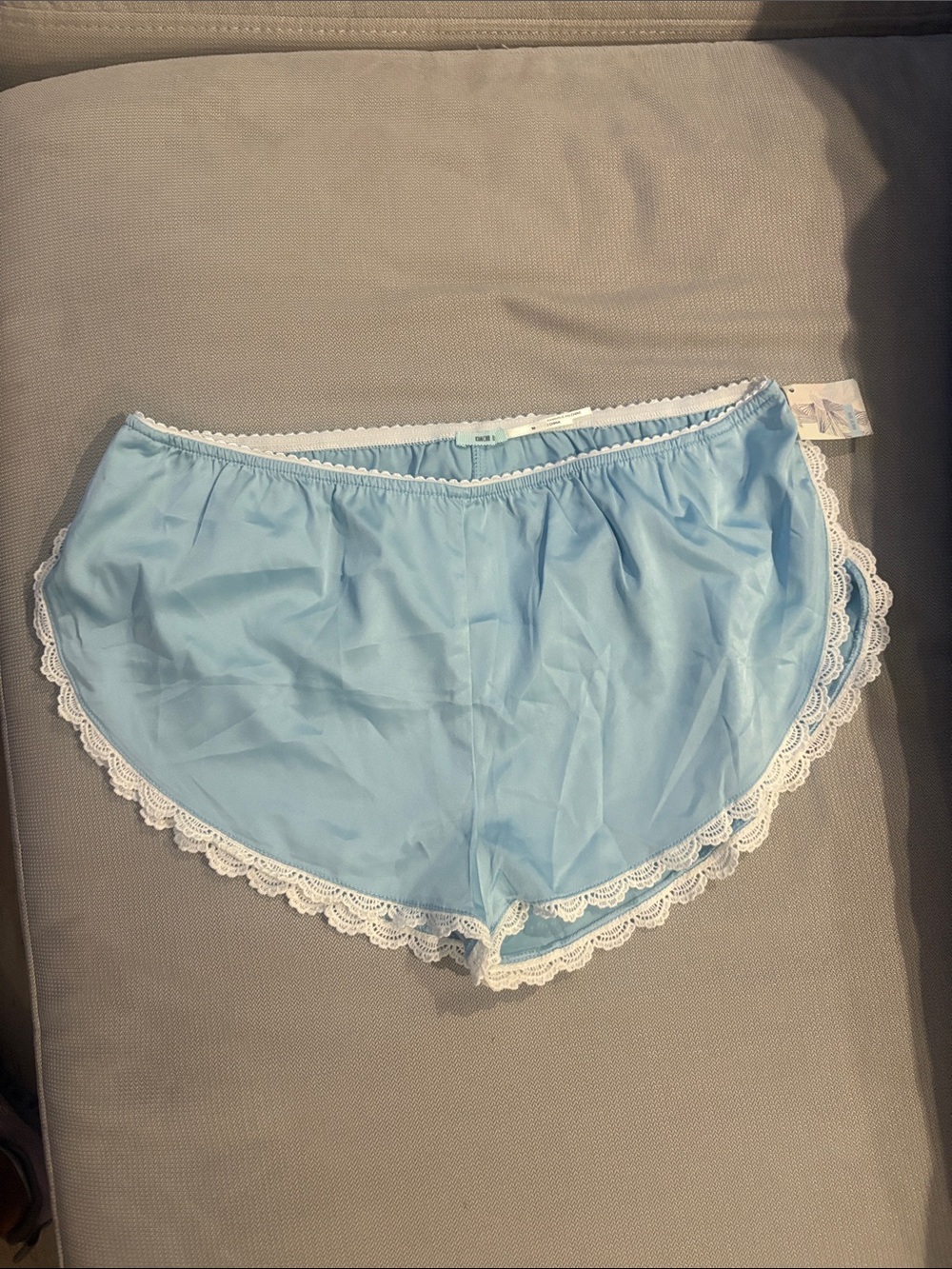 NWT Light Blue Lace-Trim Sleep Shorts - Women Intimates